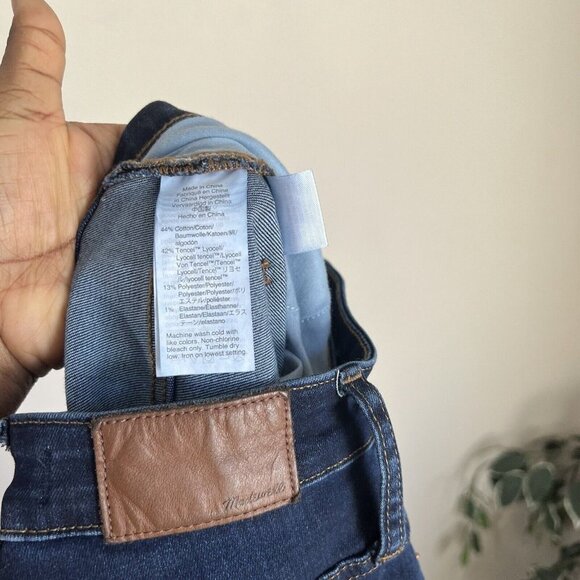 Madewell Jeans Women's 23 Curvy Cali Demi Boot Cut Blue Whiskers Stretch Denim - Picture 8 of 10